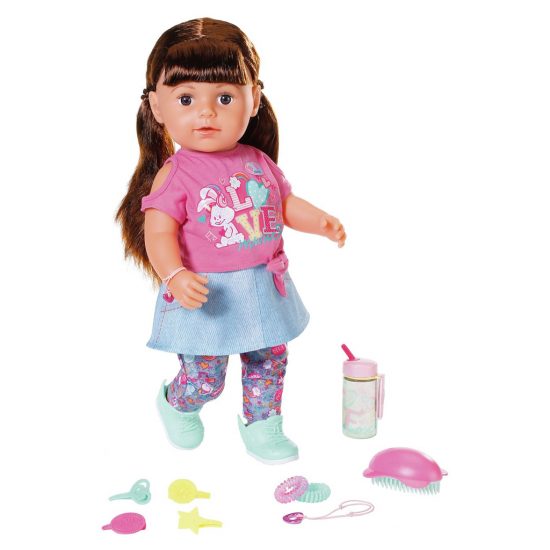 Κούκλα Baby Born Interactive Sister Brunette (827185)