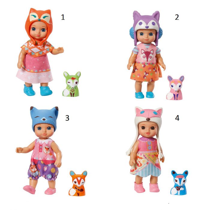 Κούκλες Foxes (4 σχέδια) mini Chou Chou (920329)